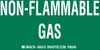 Brady B-235 White on Green Paper Machine & Equipment Safety Label - 5 in Width - 3 in Height - Printed Text = NON-FLAMMABLE GAS - 60315 - 754476-60315 - R. S. Hughes Company, Inc.