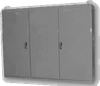 Painted Steel NEMA 12 3- Door Multi-Door Freestanding Enclos -- E-86M3E - Image