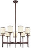 629-OB Mid. Chandeliers-Drum Shades - 781000 - Capital Lighting, Inc.