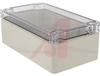 Enclosure; Polycarbonate; Silicone Rubber; Stainless Steel; Light Gray; Clear -- 70163913