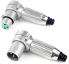 R Series Right Angle Cable Mount XLR Connectors - R5MBZ - Conxall Corporation