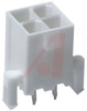 .165 pitch minifit junior header, dual row w/pcb lock with drain holes - 70090654 - Allied Electronics, Inc.