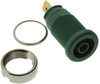 Banana, Socket, 25A, Quick Connect, Green; Gender Hirschmann Test And Measurement - 92K8694 - Newark, An Avnet Company
