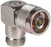 connector,rf coaxial,n in-series adapter,cubic body,rt angle plug to jack - 70142949 - Allied Electronics, Inc.
