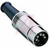 Conn; Circ; DIN; Cable Plug; Metal; Straight; 5 - 70151417 - Allied Electronics, Inc.