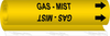 Brady B-689 Black on Yellow Polyester Self-Adhesive Pipe Marker - Printed Msg = SHALE GAS - 131061 - 754473-81167 - R. S. Hughes Company, Inc.
