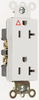Heavy-Duty Decorator Hospital Grade Receptacle -- IG26262HGW - Image