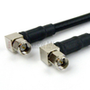 RA SMA Male to RA SMA Male Cable LMR-240 Coax in 6 Inch with Times Microwave Connectors and RoHS - FMC0404240LF-06 - Fairview Microwave Inc.