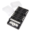 Egis Mobile Electric 8026B RT Fuse Block, 12-Position, with Ground, LED Indication & Clear Cover -- 82024