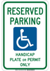 Handicapped Parking Sign - 127458 - Brady Corporation