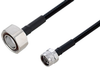 Fire Rated 7/16 DIN Male to N Male Low PIM Cable 150 cm Length Using SPF-250 Coax Using Times Microwave Parts - PE3C6357-150CM - Pasternack