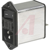 DD12 POWER ENTRY MODULE W. FILTER 10A - 70080602 - Allied Electronics, Inc.