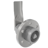 VISE ACTION® Compression Latch, Large Size, 7 mm Triangle, Zinc Alloy, Powder Coated, Silver, 39 mm  Grip - E3-143-107 - Southco
