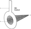 Stainless Steel Temporary Cone Shaped Strainer -- TP1