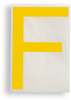ToughStripe Die-Cut Yellow Letter F - 121726 - Brady Corporation