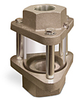 Full Vision Flow Sight, Acrylic, Unristricted Orifice, 1” Female NPT Inlet, 1” Female NPT Outlet -- B1126-3-S01 - Image