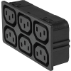Strip Block for Snap-in Mounting with up to 6 IEC Appliance Outlets F - 4751 - SCHURTER Inc