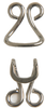 Coat Hook & Eyes (4 Sets) - Nickel - HE151NK - Cleaner's Supply, Inc.