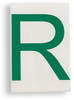 ToughStripe Die-Cut Green Letter R - 121796 - Brady Corporation