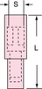 3M Scotchlok Red Butted Nylon Butted Quick-Disconnect Terminal MNG18-180DFIK-A - 1 in Length - 0.095 in Inside Diameter - 051138-98084 - R. S. Hughes Company, Inc.