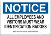 Brady B-555 Aluminum Rectangle White Safety Awareness Sign - 10 in Width x 7 in Height - 129405 - 754473-78475 - R. S. Hughes Company, Inc.