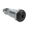 Quarter-Turn Cam Latch, 8mm Square Recess, Without Cam, Sealed, Zinc Alloy, Powder Coat, Black - E5-6A-085-UU2 - Southco