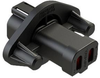 Rcpt Housing, 4Pos, Thermoplastic, Blk; Product Range Amphenol Sine/tuchel - 78Y0466 - Newark, An Avnet Company