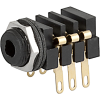 Socket, solder terminal, insulated, 3.5 mm, 3-pole, straight, UK-Connector - 4802.2310 - SCHURTER Inc