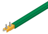 Safe-Lec 2 Conductor Bar 160A Copper, Green PVC Cover, w/ Splice Joint, 4.5 M -- XA-310302-J - Image