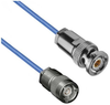 TRS SUBMINIATURE 3-SLOT SOLDER/CLAMP PLUG TO TRB 3-SLOT SOLDER/CLAMP PLUG 30-02003 .150 O.D. CABLE - CA-2005-60 - MilesTek Corporation