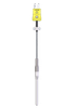 Industrial Thermocouples Sheath with Fiberglass Leadwire and Plug Connection -- THERMOCOUPLE STYLES 05, 07, 69 - Image