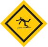 Brady B-302 Polyester Diamond Fall Prevention Sign - 10 in Width x 10 in Height - Laminated - 88503 - 754476-88503 - R. S. Hughes Company, Inc.