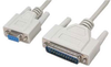 6' DB9 Female to DB25 Male Null Modem Cable - 85-205 - Computer Network Accessories, Inc.