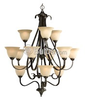 Twelve-Light Foyer Fixture - P4419-77 - bulbs.com