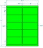 Fluorescent Green Shipping Label 4