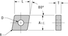 80° Diamond Chip Control Insert - CNMG-433-GP2 - Greenleaf Corporation