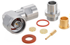 Right Angle N Male (Plug) Precision Connector for LL335i Cable, Clamp/Solder - FMCN1186 - Fairview Microwave Inc.