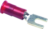 Terminal, Spade/fork, #8, Crimp, Red; Product Range Multicomp - 14T2221 - Newark, An Avnet Company