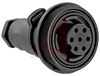 Cable Connector, In-Line; 7; Socket; 6 to 8 mm Dia; In-Line Flex; Screw; 3 A - 70099228 - Allied Electronics, Inc.