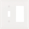 Combination Openings, 1 Toggle Switch & 1 Decorator -- TP126W - Image