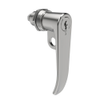 Quarter-Turn Cam Latch, Key Locking , L-Handle, Pad Locking, Sealed, Zinc Alloy, Chrome Plated, Bright - E5-7-712-UU1-10 - Southco