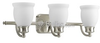 Three-Light Wall Bracket Light Fixture - P2995-09 - bulbs.com