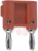 Banana Plug, Component, Mounting Double, Red - 70197818 - Allied Electronics, Inc.