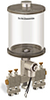 Clear View Multiple Feed Electro Lubricator, 1 qt Pyrex Reservoir, 4 Feeds, 1/8