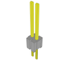 Headers, Male Pins - 612-HTMS-102-53-G-S-ND - DigiKey