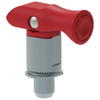 Spring Loaded Plunger, Thread-in, Small Size, With hold-open feature, Red - 56-481-013 - Southco