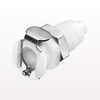 PMC Series Coupling Body, Shutoff Acetal Panel Mount Hose Barb - PMCD1601 - Qosina Corp.