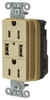 Combination Switch/Receptacle -- SNAP15USBI - Image