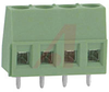 Terminal Block; 17.5 A; 250 V; 5.08 mm;26 to 14 AWG; 4; Screw; Solder; 4 kV - 70054418 - Allied Electronics, Inc.