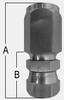 SHFBM SERIES FEMALE JIC SWIVEL -- SHFBM-04-04FJ - Image